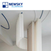 powder coating white cream curtain rail aluminum profile