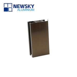 Anodizing polishing champagne door aluminum profile