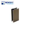 Anodizing polishing champagne door aluminum profile